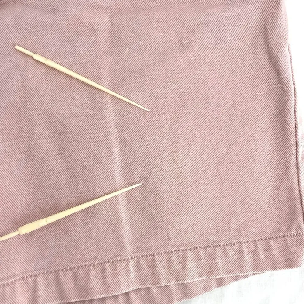 Vintage 90s Powder Pink Pastel High Rise Denim Shorts Retro Mom Jeans Size 12